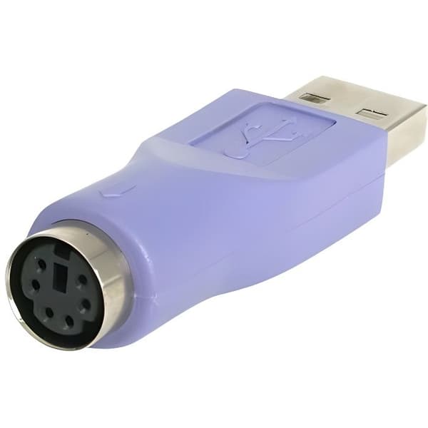 PS/2 till USB-adapter - STARTECH - Modell F/M - USB-A-hanne - Livstidsgaranti - Lila