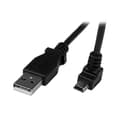 Miniatyrbild 3 av 4: Mini USB-A till Mini B-kabel vinklad 90° nedåt - STARTECH - 2m - Dubbelskärmad - 90 graders kontakt