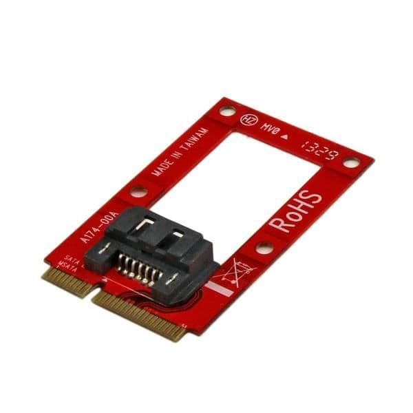mSATA till SATA-adapter - STARTECH - MSAT2SAT3 - 6 Gb/s - Röd - Intern
