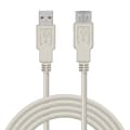 Miniatyrbild 1 av 3: Förlängning USB 2.0-kabel 5,00 m Waytex 11350 Hane A till Hona A, Grå för skrivare, mus, tangentbord och valfri USB-enhet