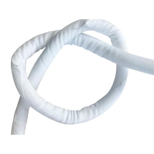 FLEXIBEL KABELSOCKA Ø25MM VIT 25M RULLSKIPAD BORD TÄT BRADED LÄTT AN