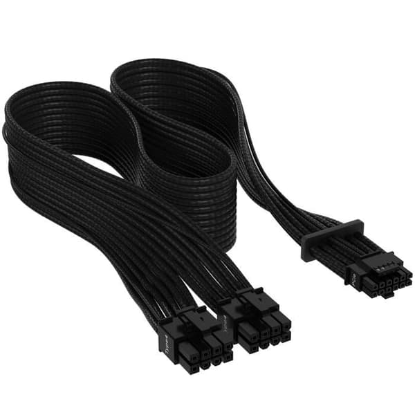 PCIe-kabel - CORSAIR - Gen 5 - 600W - Svart - Individuellt skärmad