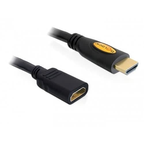 DELOCK 83082 HDMI-kabel - 5m - Svart - Ethernet och Audio Return Channel