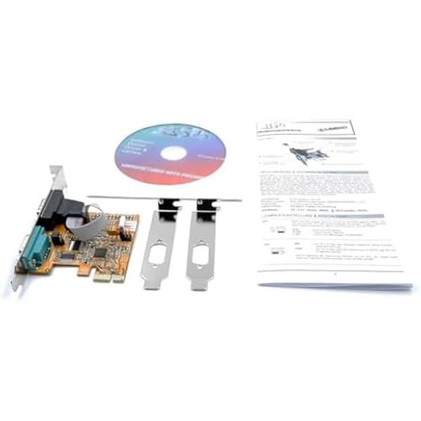 Utökningskort - EXSYS - EX-44082 - 2 DB9 seriella portar - PCIe x1 - Kompatibel med PC