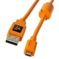 Miniatyrbild 4 av 4: USB-kabel - Tether Tools - CU5430ORG - USB 2.0 - A Hane till Micro B 5-pin - Färg Orange
