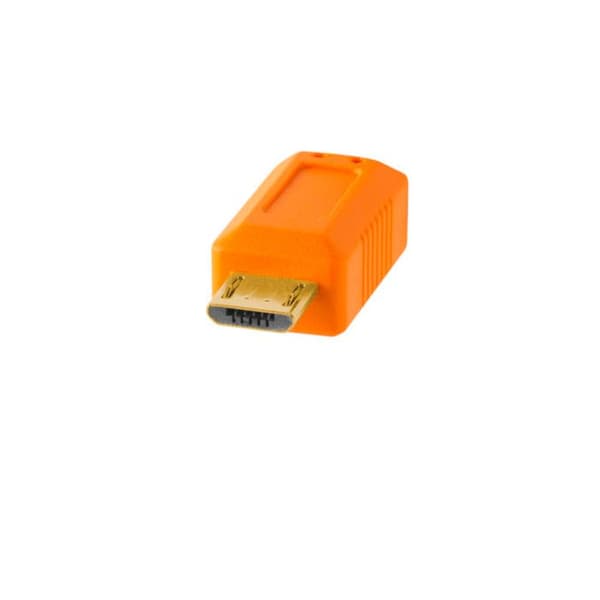 USB-kabel - Tether Tools - CU5430ORG - USB 2.0 - A Hane till Micro B 5-pin - Färg Orange