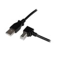 Miniatyrbild 3 av 3: STARTECH USB 2.0 Typ A till USB Typ B-kabel vänstervinklad hane / hane - 2 m