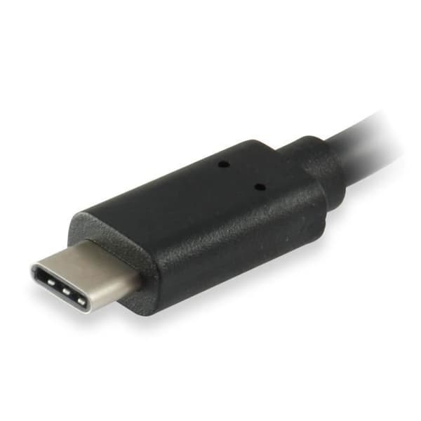 Utrusta 133455, 0,15 m, USB C, USB A, 3.0 (3.1 Gen 1), Hane-Kvinna, Svart