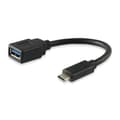 Miniatyrbild 1 av 3: Utrusta 133455, 0,15 m, USB C, USB A, 3.0 (3.1 Gen 1), Hane-Kvinna, Svart
