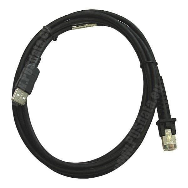 Datalogic 90A052258, 2 m, USB A, 2.0, hane-hane, svart