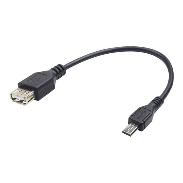 Cablexpert A-OTG-AFBM-03 - USB-kabel - Micro-USB Typ B (M) till USB (F) - USB OTG - 15 cm