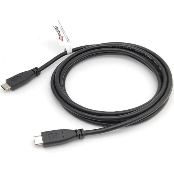 utrusta USB 2.0 Typ C Kabel - M/M - 2,0 m - 2 m - USB C - USB C - USB 2.0 - 480 Mbit/s - Schwarz () - 128887