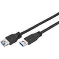 Miniatyrbild 1 av 3: USB 3.0 kopplingssladd - Odefinierad märke - Super hög hastighet - Tredubbel skärmning - Svart