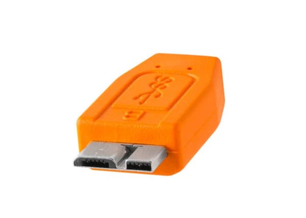 TetherPro USB 3.0 Hane till Micro-B-kabel 4,6 m - Orange - Tether-verktyg