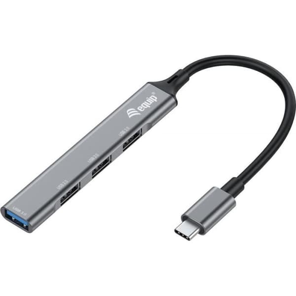 utrusta 4-Port-USB 3.0/2.0-Hub - USB 3.2 Gen 1 (3.1 Gen 1) Typ-C - USB 2.0 - USB 3.2 Gen 1 (3.1 Gen 1) Typ-A - 5000