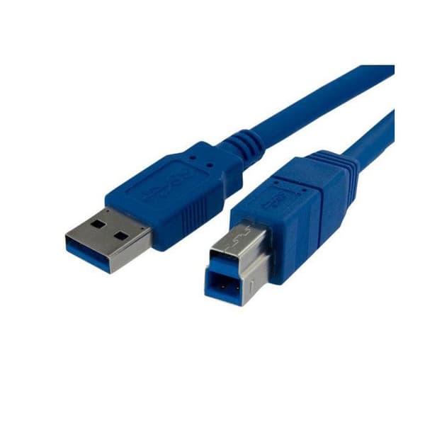 USB 3.0 A till B-kabel - STARTECH - 1m - Blå - Skärmning - Nickelpläterade kontakter