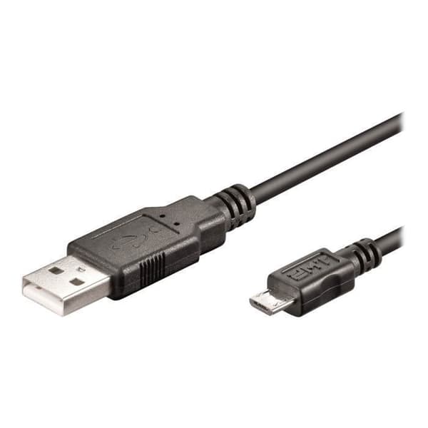 Ewent USB-kabel Micro-USB typ B (M) till USB (M) USB 2.0 1 m svart