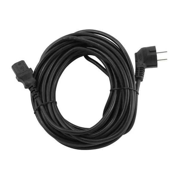 GEMBIRD PC-186-VDE-10M Elkabel - Svart - 10m - Gjuten, buntband, Poly Bag Package