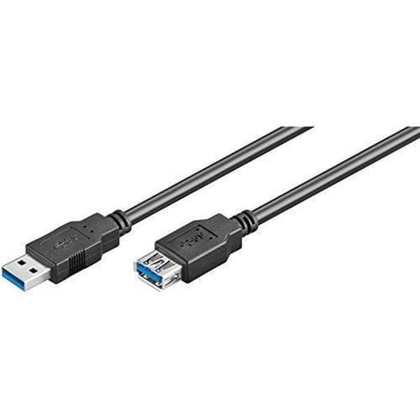 Ewent EW-100203-030-NP, 3 m, USB A, USB B, 3.0 (3.1 Gen 1), hane-hona, svart
