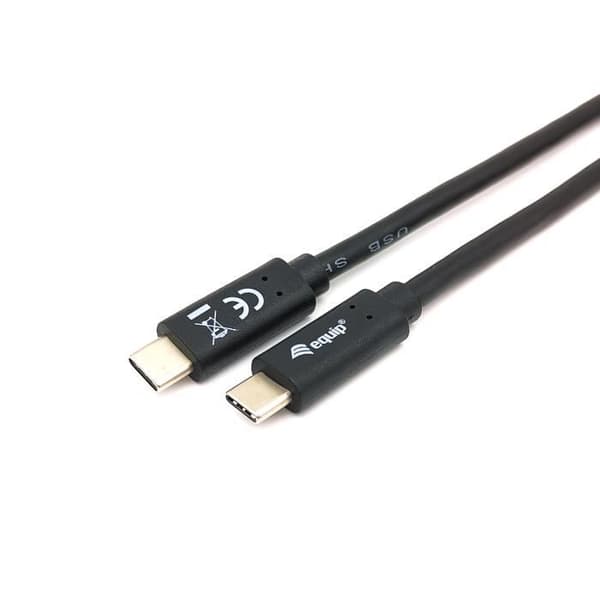 UTRUSTNING 128346 USB-KABEL 1 M USB 3.2 GEN 1 (3.1 GEN 1) USB C SVART