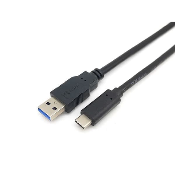 UTRUSTNING 128344 USB-KABEL 2 M USB 3.2 GEN 1 (3.1 GEN 1) USB A USB C SVART