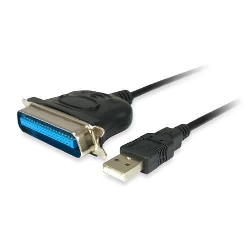 UTRUSTNING 133383 USB 2.0 IEEE1284 KABELADAPTER OCH KONTAKT SVART