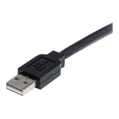 Aktiv USB 2.0 kabelförlängning - STARTECH - 35 m - Skärmad - Svart