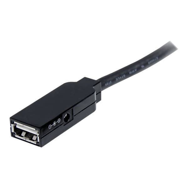 Aktiv USB 2.0 kabelförlängning - STARTECH - 35 m - Skärmad - Svart