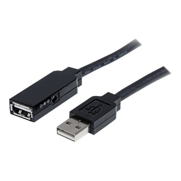 Aktiv USB 2.0 kabelförlängning - STARTECH - 35 m - Skärmad - Svart