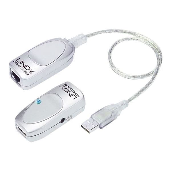 USB-förlängare - CAT5 - 50m - LINDY - USB-förlängningskabel - USB-förlängare