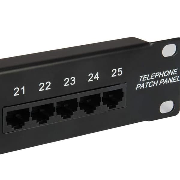 Utrusta Patch bay 1U - Patch bays (RJ-45, Cat3, Black, 1U, CE, 483 mm) - 125298
