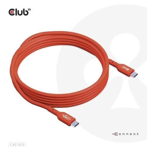 CLUB3D CAC-1513 USB-KABEL 3 M USB 2.0 USB C ORANGE