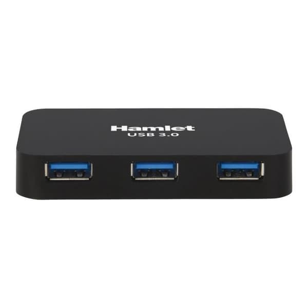 Hamlet XHUB430BK 4 x SuperSpeed USB 3.0 Hub Desktop
