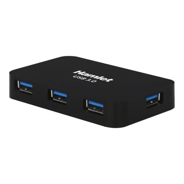 Hamlet XHUB430BK 4 x SuperSpeed USB 3.0 Hub Desktop