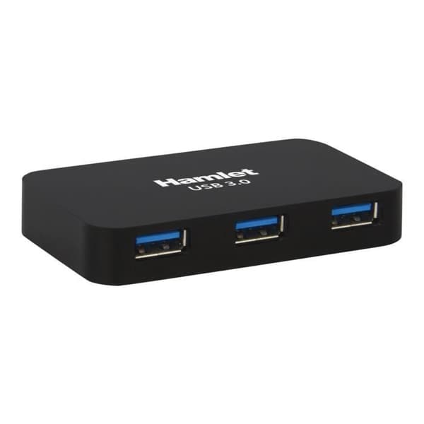 Hamlet XHUB430BK 4 x SuperSpeed USB 3.0 Hub Desktop
