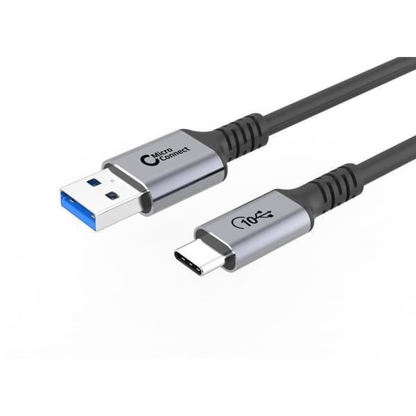 MICROCONNECT USB3.2AC05 0,5 m USB 3.2 Gen 2 (3.1 Gen 2)-kabel - Svart