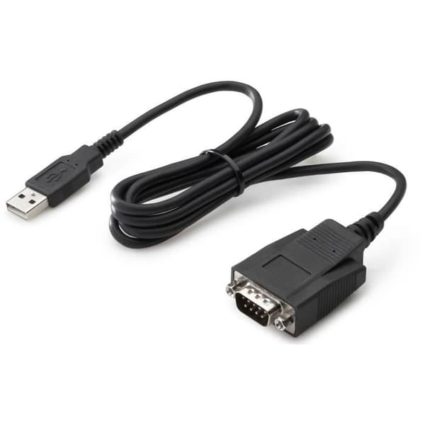 Dataöverföringskabel - HPE - 1,20 m - USB Typ A hane - DB-9 hona seriell - svart