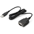 Miniatyrbild 3 av 3: Dataöverföringskabel - HPE - 1,20 m - USB Typ A hane - DB-9 hona seriell - svart