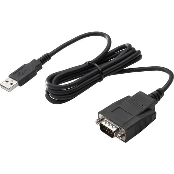 Dataöverföringskabel - HPE - 1,20 m - USB Typ A hane - DB-9 hona seriell - svart