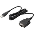 Miniatyrbild 2 av 3: Dataöverföringskabel - HPE - 1,20 m - USB Typ A hane - DB-9 hona seriell - svart