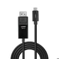 Miniatyrbild 2 av 3: USB Typ C till DisplayPort 1.4 Adapterkabel - Lindy - 2m - HDR - Svart - Guldpläterad