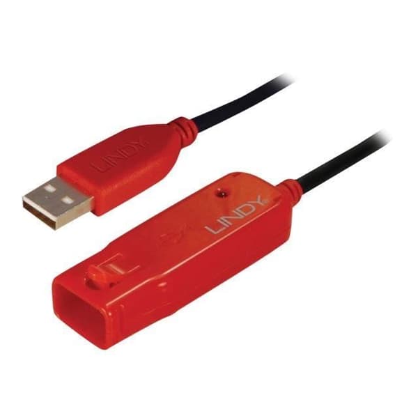 Lindy 42782 Active USB 2.0 Pro-förlängningskabel, 12 meter