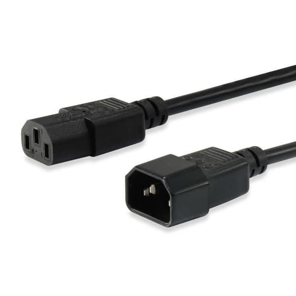 UTRUSTNING 112101 SVART ELKABEL 3 M C13 KOPPLARE C14 KOPPLARE