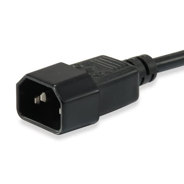 UTRUSTNING 112101 SVART ELKABEL 3 M C13 KOPPLARE C14 KOPPLARE