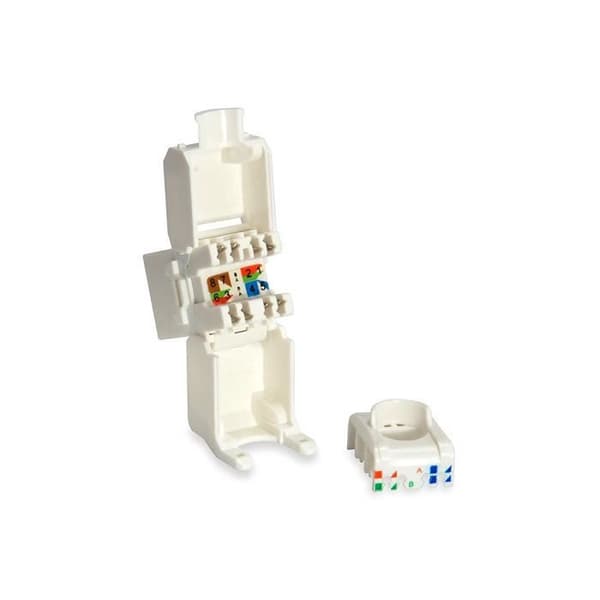 Utrusta Keystone Jack Oskärmad Cat.6 Set med 8 kontakter - 769216
