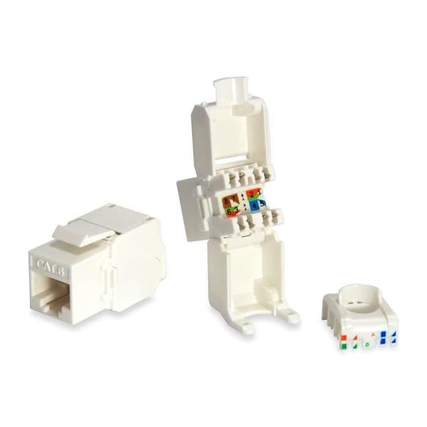 Utrusta Keystone Jack Oskärmad Cat.6 Set med 8 kontakter - 769216