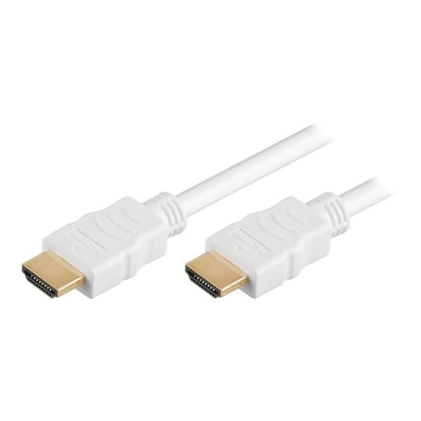MicroConnect HDMI-kabel HDMI (M) till HDMI (M) 50 cm vit