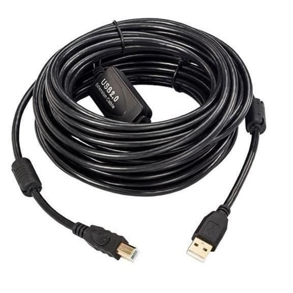 MICROCONNECT USBAB5B-AKTIV KABEL USB 5 M 2.0 USB A USB B SVART W125867