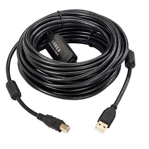 MICROCONNECT USBAB5B-AKTIV KABEL USB 5 M 2.0 USB A USB B SVART W125867