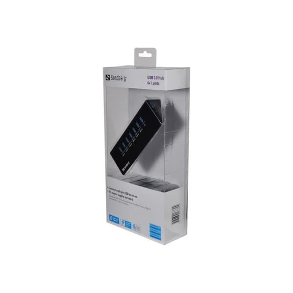 Sandberg USB 3.0 Hub 7 Port Hub 7 x SuperSpeed USB 3.0 Stationär dator